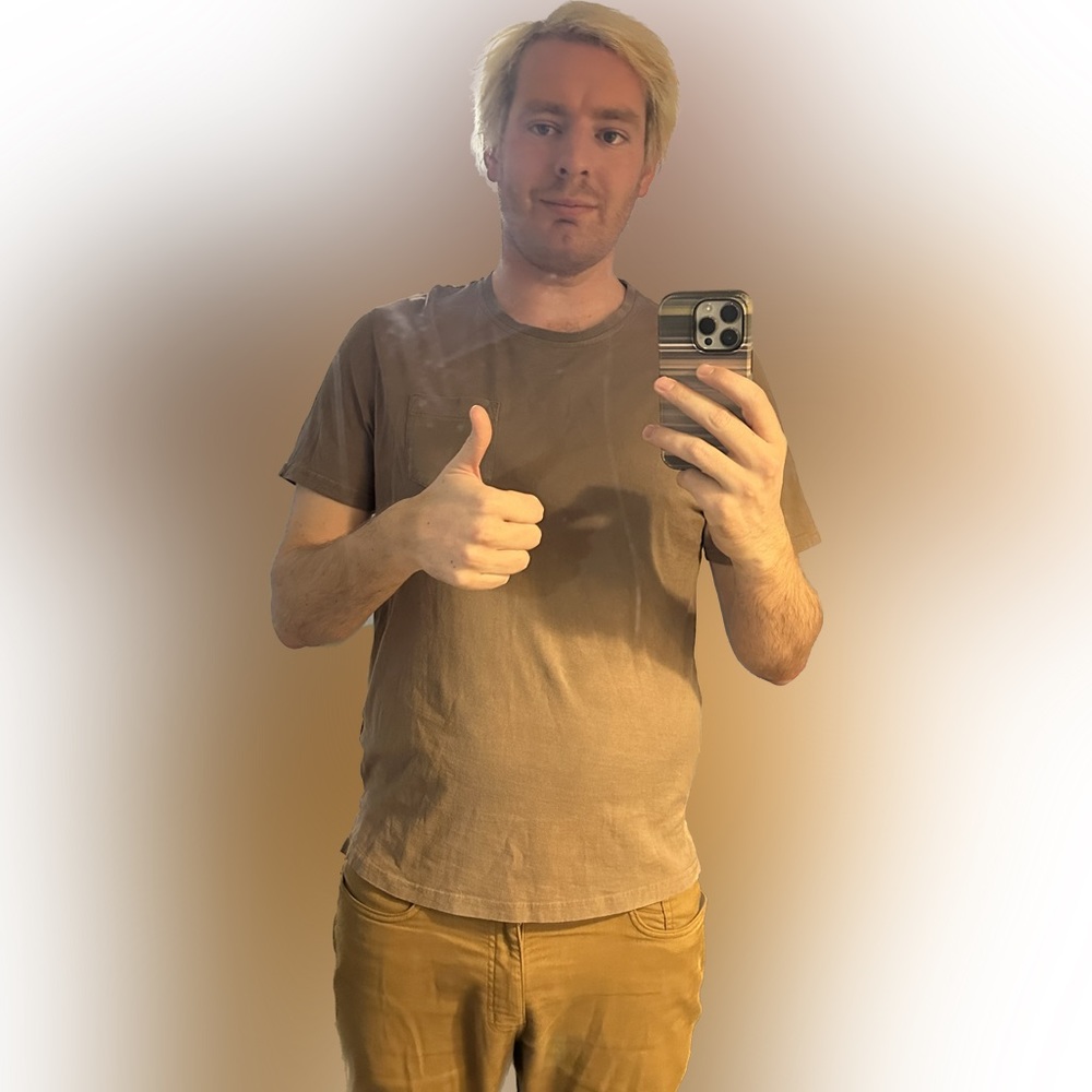 Five Four Large Brown T-shirt with Pocket
